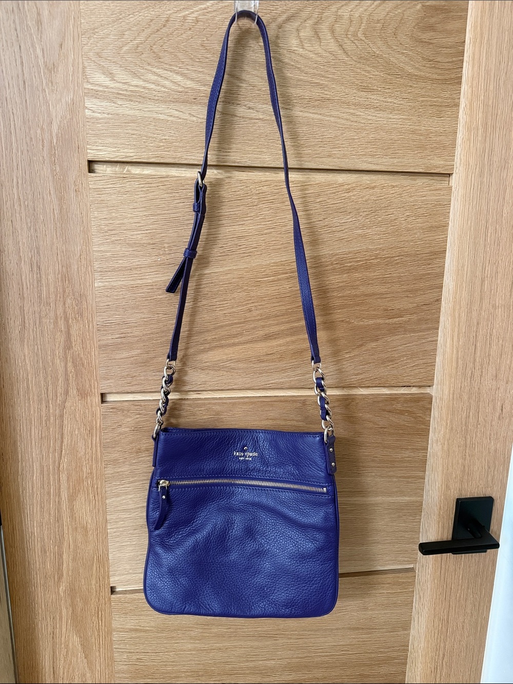 kate spade Purple Pebbled Leather Crossbody Bag